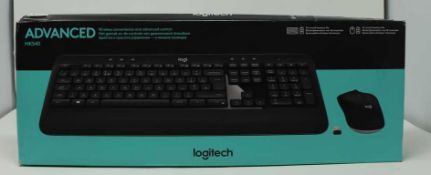 A boxed as new Logitech MK540 Advanced Wireless Keyboard and Mouse (Box sealed, some cosmetic damage