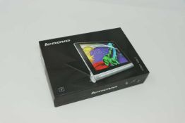 A pre-owned Lenovo YOGA Tablet 2-830L 16GB in Platinum (FRP clear, Boxed, No charger included).