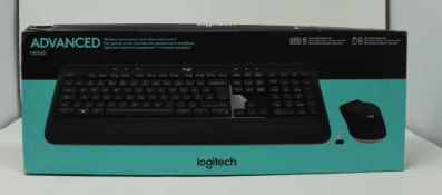 A boxed as new Logitech MK540 Advanced Wireless Keyboard and Mouse (Box sealed, some cosmetic damage