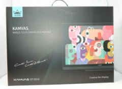 A boxed as new Huion Upgraded Kamvas GT-191 V2 8192 Level Battery-free Stylus Pen Display Drawing