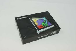 A pre-owned Lenovo YOGA Tablet 2-830F 16GB in Platinum (FRP clear, Boxed, No charger included).