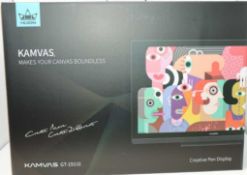 A boxed as new Huion Upgraded Kamvas GT-191 V2 8192 Level Battery-free Stylus Pen Display Drawing