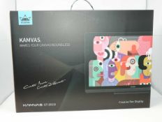 A boxed as new Huion Upgraded Kamvas GT-191 V2 8192 Level Battery-free Stylus Pen Display Drawing