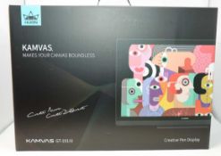 A boxed as new Huion Upgraded Kamvas GT-191 V2 8192 Level Battery-free Stylus Pen Display Drawing