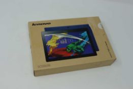 A pre-owned Lenovo Tab 2 A10-70 32GB in Blue (FRP clear, Boxed, No charger included).