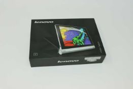 A pre-owned Lenovo YOGA Tablet 2-830LC 16GB in Platinum (FRP clear, Boxed, No charger included).