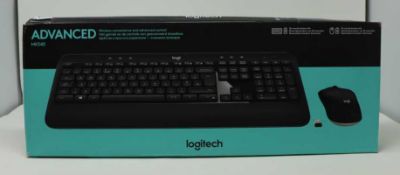 A boxed as new Logitech MK540 Advanced Wireless Keyboard and Mouse (Box sealed, some cosmetic damage