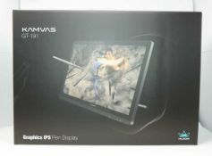 A boxed as new Huion Kamvas GT-191 Graphic Drawing Tablet with Screen, 8192 Pencil Pressure