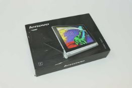 A pre-owned Lenovo YOGA Tablet 2-830L 16GB in Platinum (FRP clear, Boxed, No charger included).