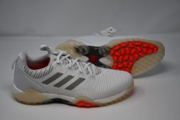 A pair of as new Adidas Codechaos golf shoes (UK 9.5).