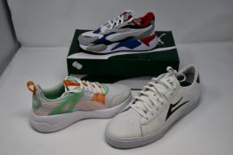Two pairs of as new Puma trainers; RS-X3 Puzzle (Kids 13), Nuage Run Cage (UK 3.5) together with a