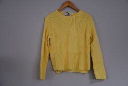 Two as new L.F.Markey Rudy jumpers in lemon (UK 10 and 12).