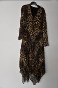 An as new The Kooples contemporary leopard dress (Size 1 - RRP £278 - no tag).