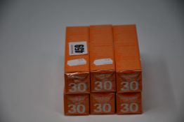 Six as new Dr Russo Once A Day sun protection invisible face gels SPF 30 (30ml).