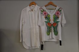 A Marc Cain blouse (Size N4?) (RRP £94) and a Marc Cain top (Size N5?) (RRP £61).