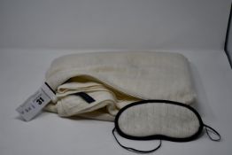 An as new Ralph Lauren cable Cashmere cream travel set.