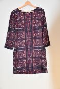 An as new Mary Katrantzou Elio shift dress (Size 14).