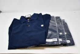 Four as new G Star Raw Dunda polo shirts (2 x S, M, XXL - RRP £40 each).