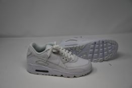 A pair of as new Nike Air Max 90 leather trainers (UK 4).