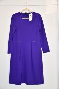 An as new James Lakeland pleated diamanté bar dress in purple (Size 16 - RRP £179).