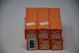 Six as new Dr Russo Once A Day sun protection invisible face gels SPF 50 (30ml).