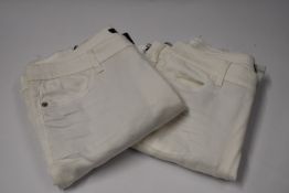 Two pairs of Marc Cain collection trousers (Size N3 and N2?).