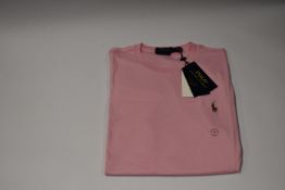 Four Ralph Lauren men's classics Pink round neck T-Shirts ( Size 1 X S, 3 x m).