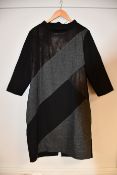 An as new James Lakeland cowl neck panel dress in black (Size 20 - RRP £175).