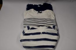 Two as new Ralph Lauren long sleeved striped tops (M (10-12) and one as new Ralph lauren striped