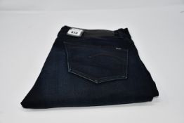 Two pairs of as new G Star Raw 3301 slim jeans (34/32 and 32/30 - RRP £110 each).