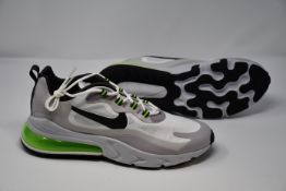 A pair of as new Nike Air Max 270 React trainers (UK 9.5).