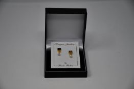 Three pairs of boxed as new Paula Bolton Vermeer earrings (9142).