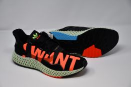 A pair of as new Adidas ZX 4000 4D trainers (UK 7.5).