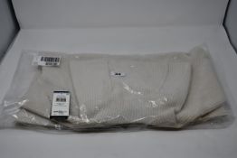 An as new Ralph Lauren winter cream chunky knit polar neck jumper (Size S).