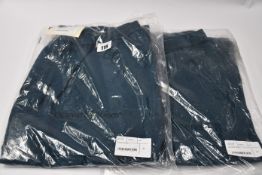 Two pairs of as new Oliver Spencer Ecological Evering drawstring trousers (1 x M, 1 x XL).
