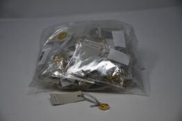 A quantity of Orelia London clean metal oval signet rings M/L (Approximately 50).