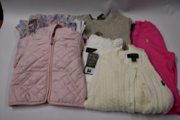 Four as new girls Ralph Lauren assorted children's clothing to include two cardigans one jumper