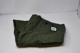 Two pairs of as new G Star Raw Droner relaxed tapered cargo pants (Sizes 31/32 and 36/32 - RRP £