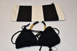 An as new ViX Paula Hermanny Ella triangle top in black (S - RRP $112).