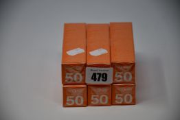 Six as new Dr Russo Once A Day sun protection invisible face gels SPF 50 (30ml).