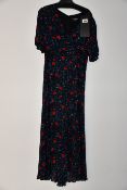 An as new The Kooples Poison Roses on Georgette dress (Size 2 - RRP £318).