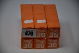 Six as new Dr Russo Once A Day sun protection invisible face gels SPF 30 (30ml).