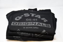 Three as new G Star Raw originals logo sweatshirts (XS, XL, XXL - RRP £75 each).