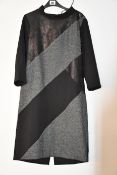 An as new James Lakeland cowl neck panel dress in black (Size 18 - RRP £175).
