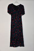 An as new The Kooples Poison Roses on Georgette dress (Size 1 - RRP £318).