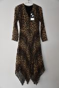An as new The Kooples contemporary leopard dress (Size 1 - RRP £278).