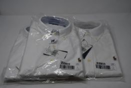 Three as new Ralph Lauren white oxford slim fit shirts ( Sizes 3 x Small).