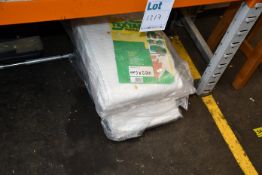 Four packs of as new Textarp tarpaulins (4.0 x 8.0M).