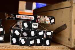 Thirteen boxed BBQ Grill Mats, dimensions: 16