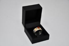 Two boxed as new Paula Bolton Hoffman Inspirations Rings size Q (RPS9910AMB).